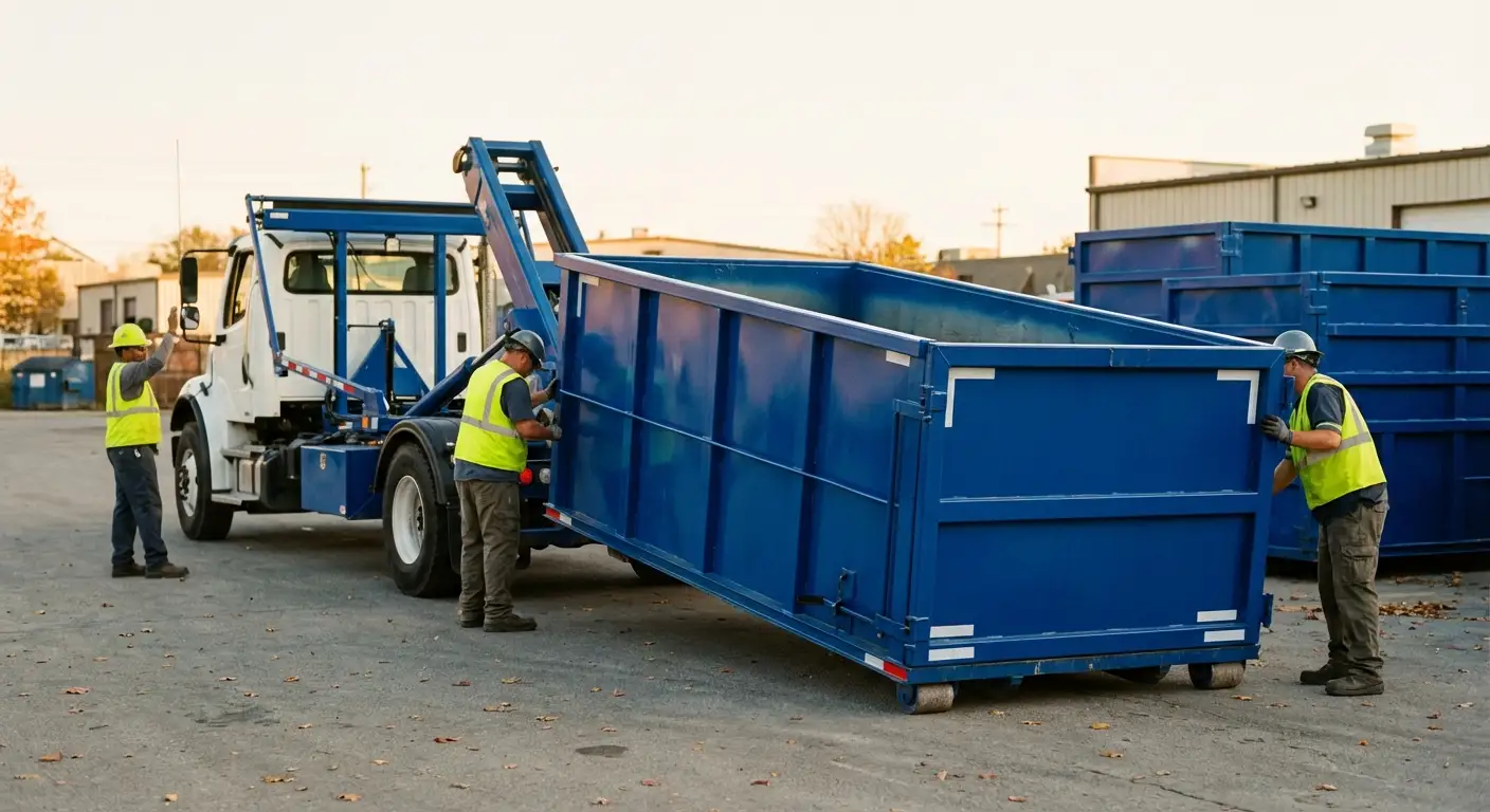 Commercial waste management and dumpster rental logistics in Kittanning, PA