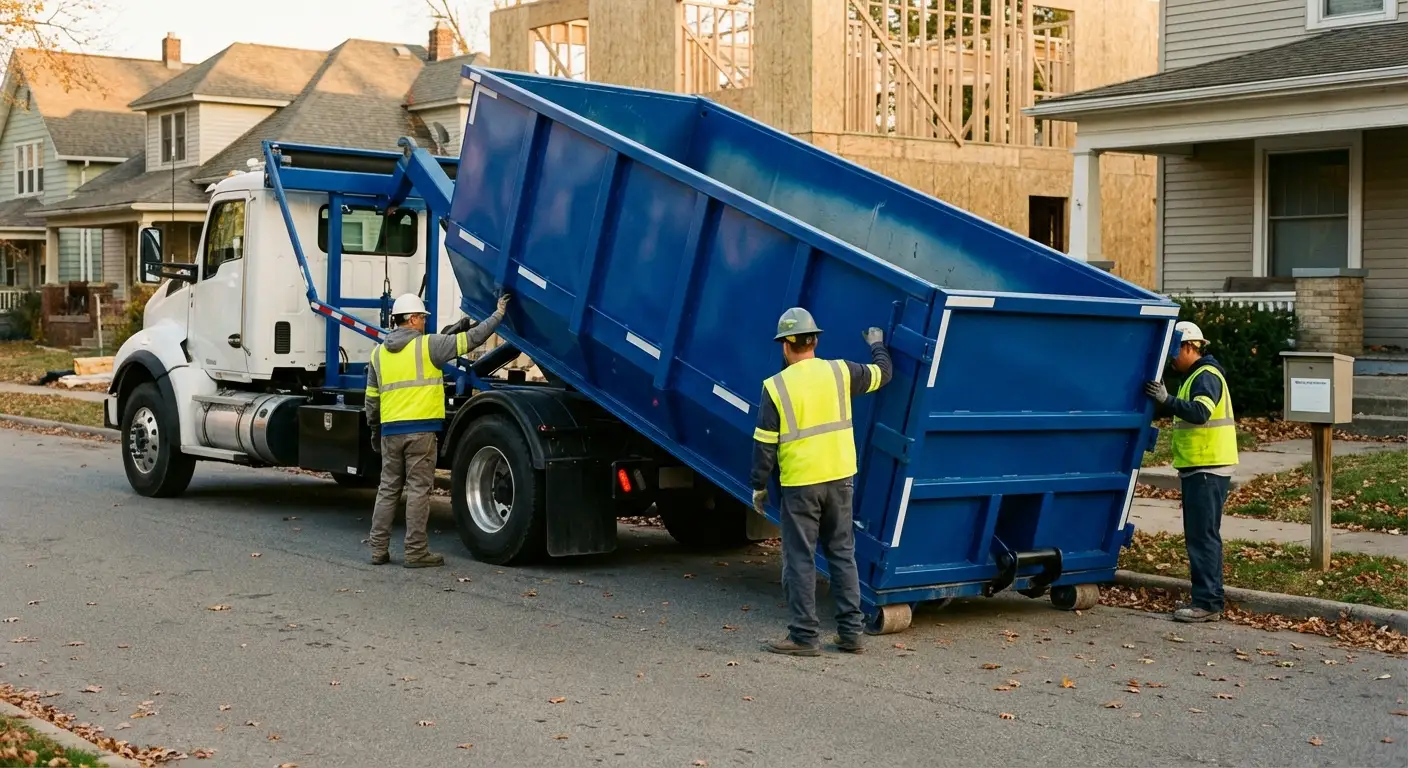 Construction dumpster delivery and waste management in Kittanning
